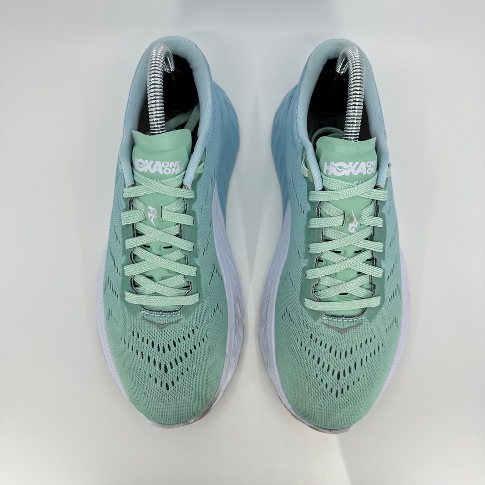 Womens Hoka One One Mach 2 Running Shoes Blue/Green Size 7.5 - Picture 11 of 11